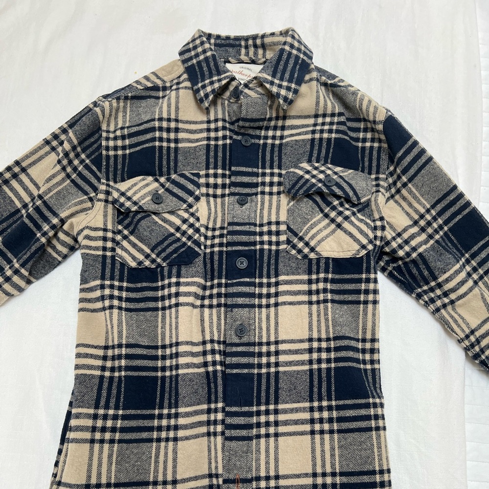 Heavy flannel button up size small